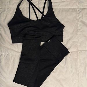 Matching paisley workout set